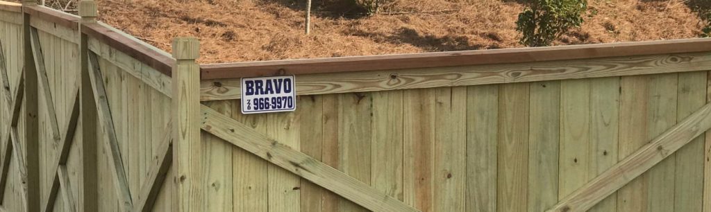 A new fence built by Bravo