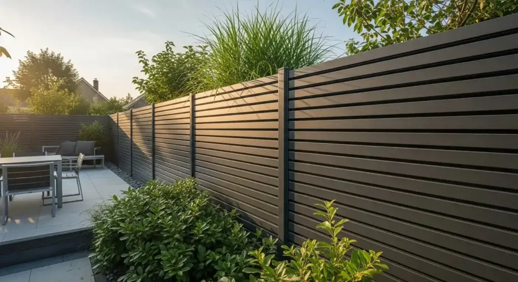 the Privacy Screen on a Wood Fence