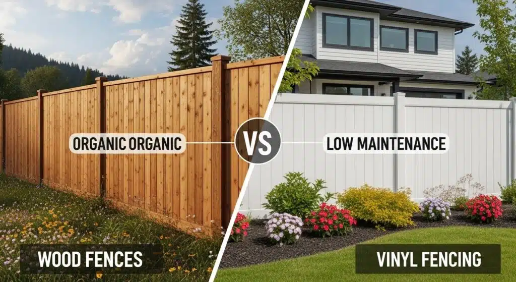 Wood vs. Vinyl Fencing