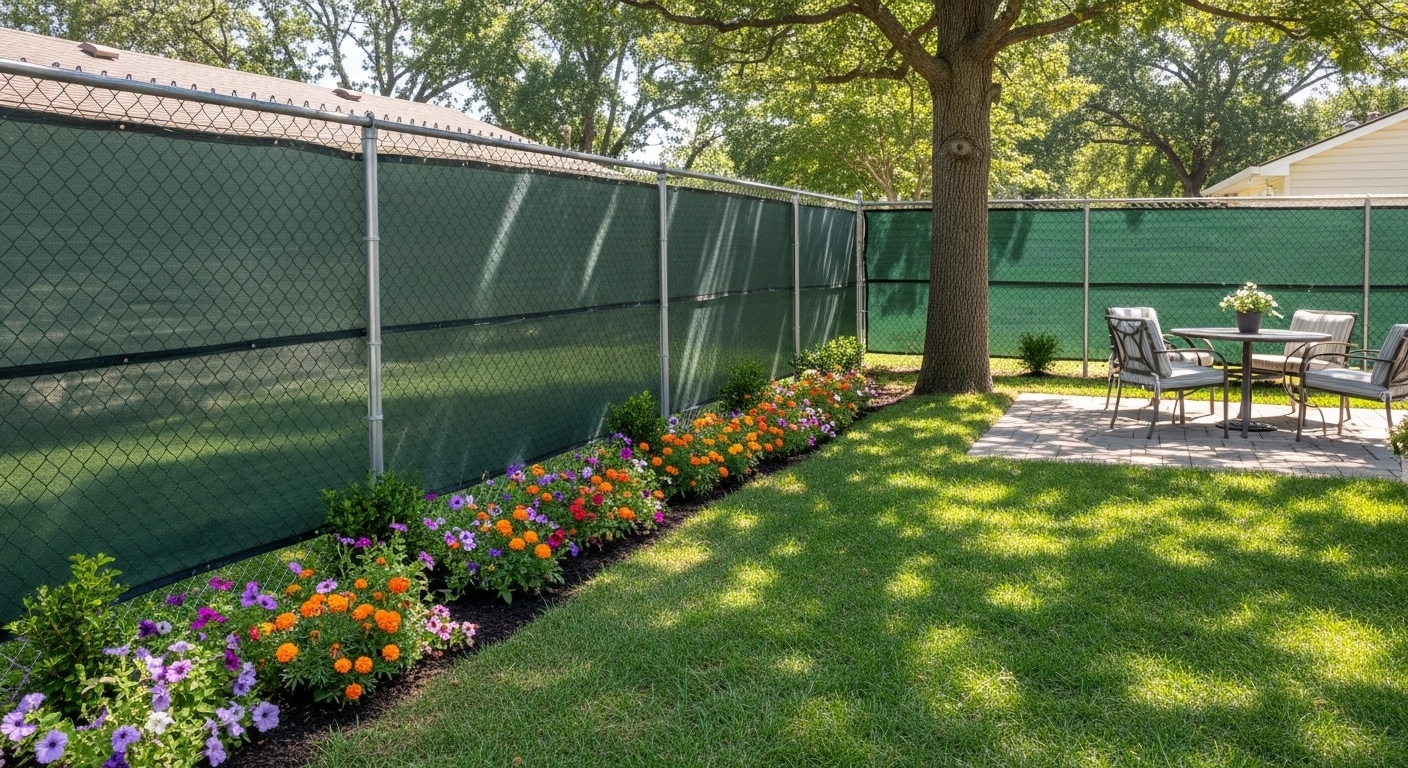 chain link fence privacy ideas