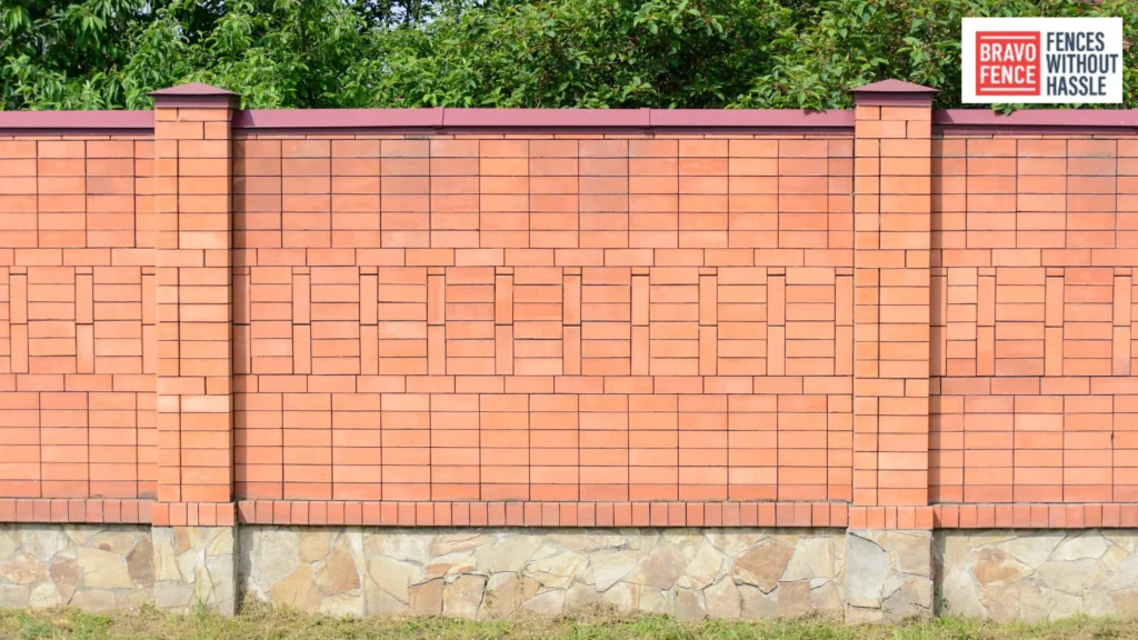 Brick Wall Fence