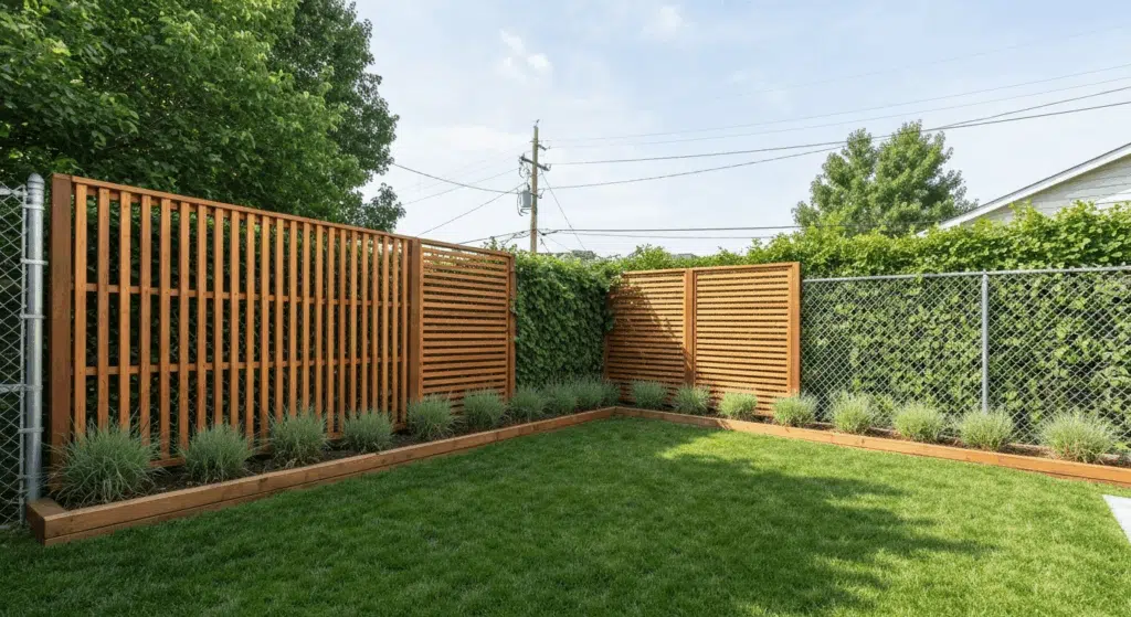chain link fence privacy ideas