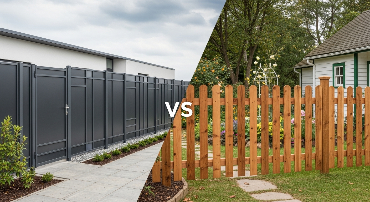 Metal vs. Wood Fencing