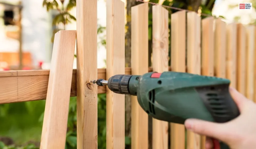 Wooden fences add warmth and charm to a property but require frequent upkeep due to their susceptibility to weather and pests.