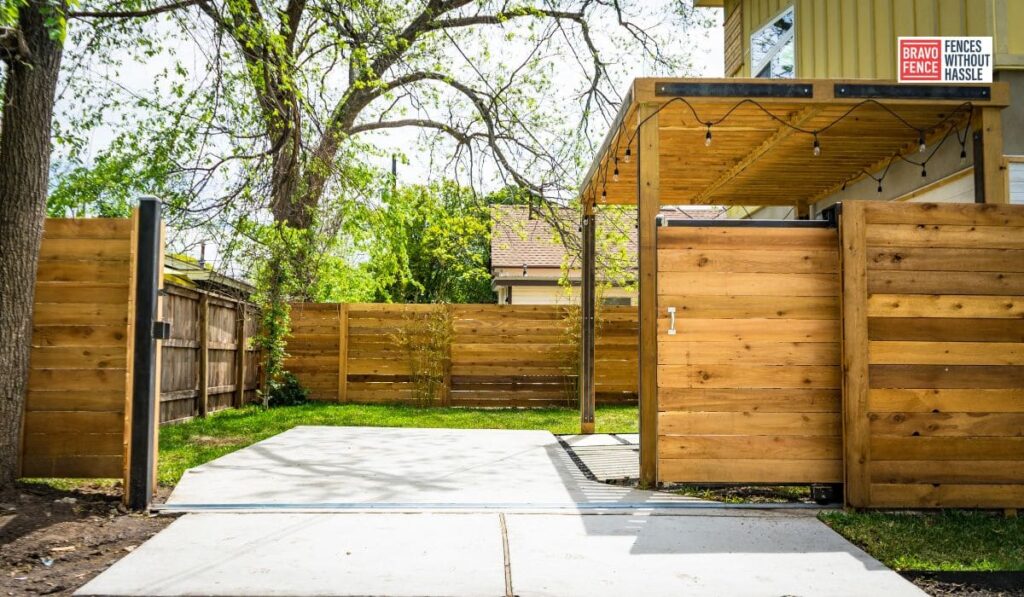 Wooden Fence Gate