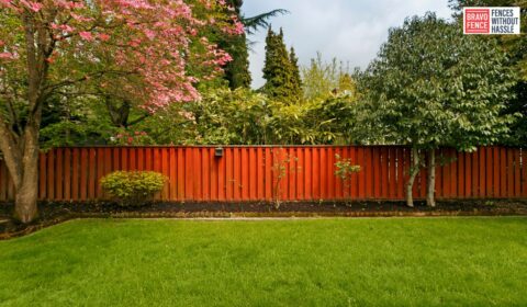 Wood and Metal Fence
