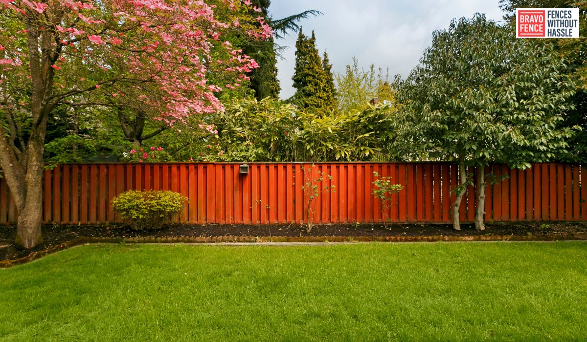 Wood and Metal Fence