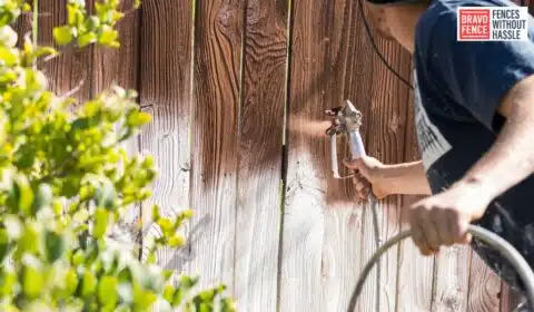 fence staining company