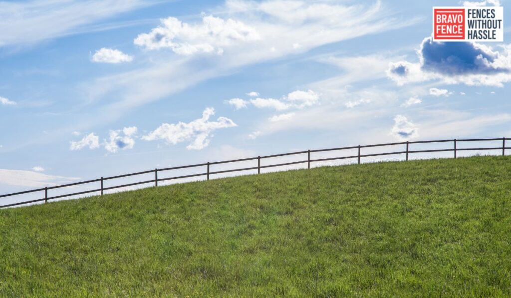 Install Vinyl Fence On A Slope