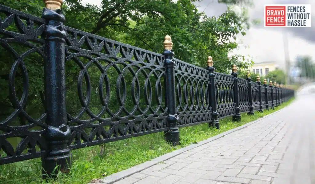 Wrought Iron Fence Installation