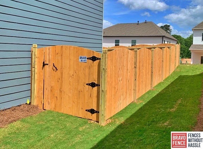 Arched Wood Walk Gate