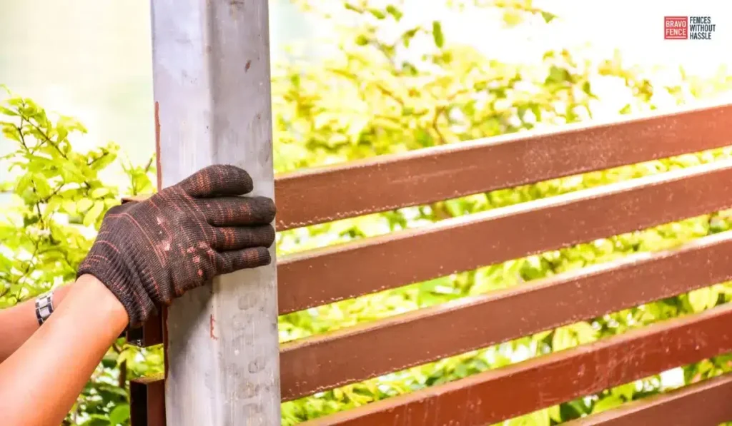 Damaged Steel Fences