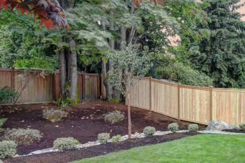 fence on uneven ground
