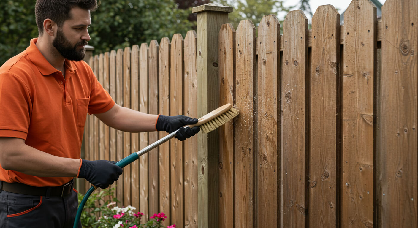 Keeping the fence clean and free from debris