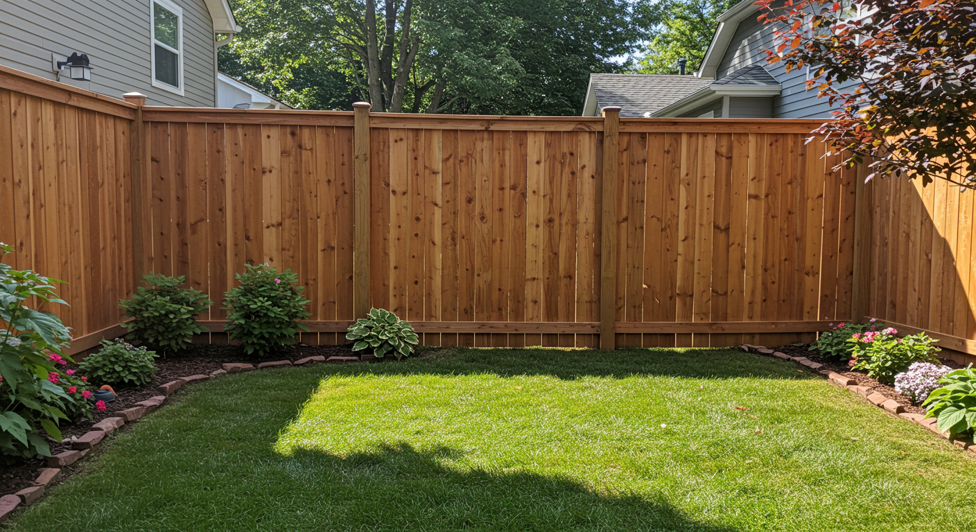Rustic Cedar Plank Fencing