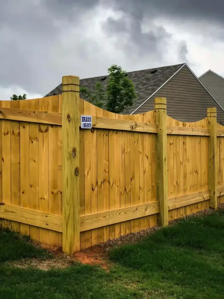 Bentwater fence