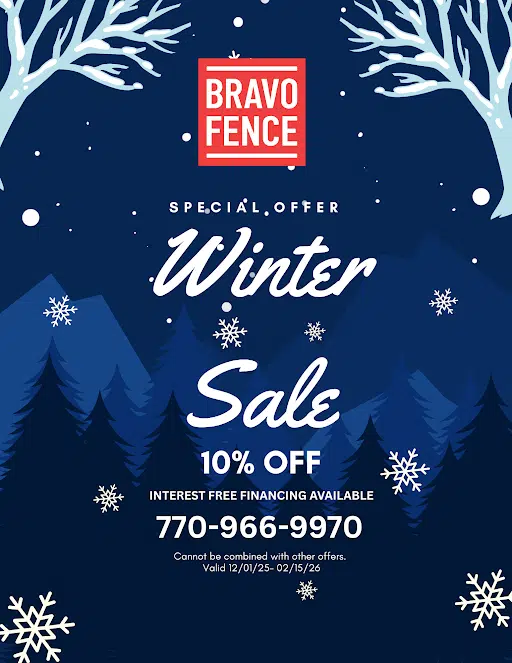 Bravo Fence Winter Sale 10% Off